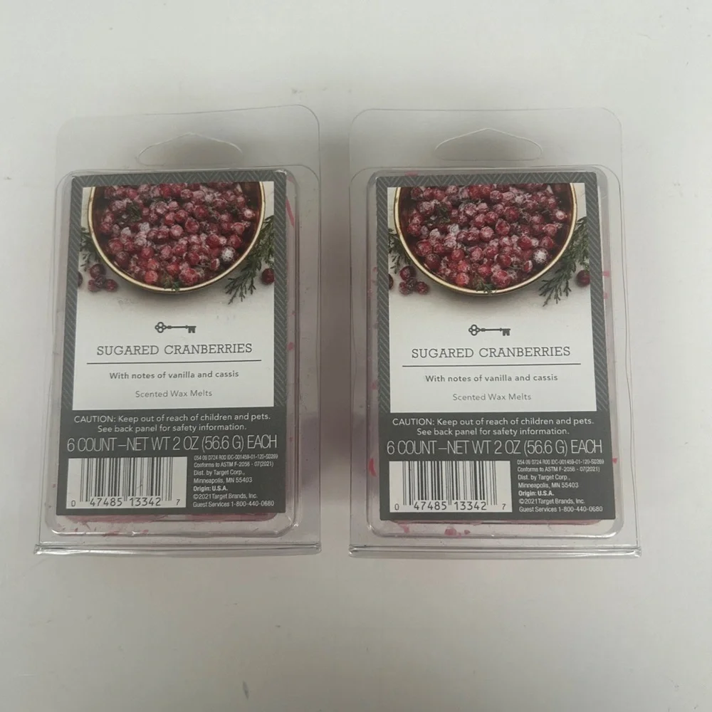2 packs Scented Wax Melts Sugared Cranberries